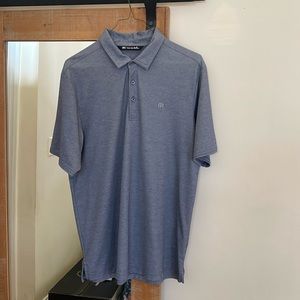 Travis Matthew Gray Performance Golf Polo Size M